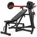 ANCHEER Chest Press Machine with Weight Bench, 1250LBS Bench Press Machine with Independent Arms, 10+5 Adjustable for Full Chest & Upper Body Strength Training Home Gym Equipment