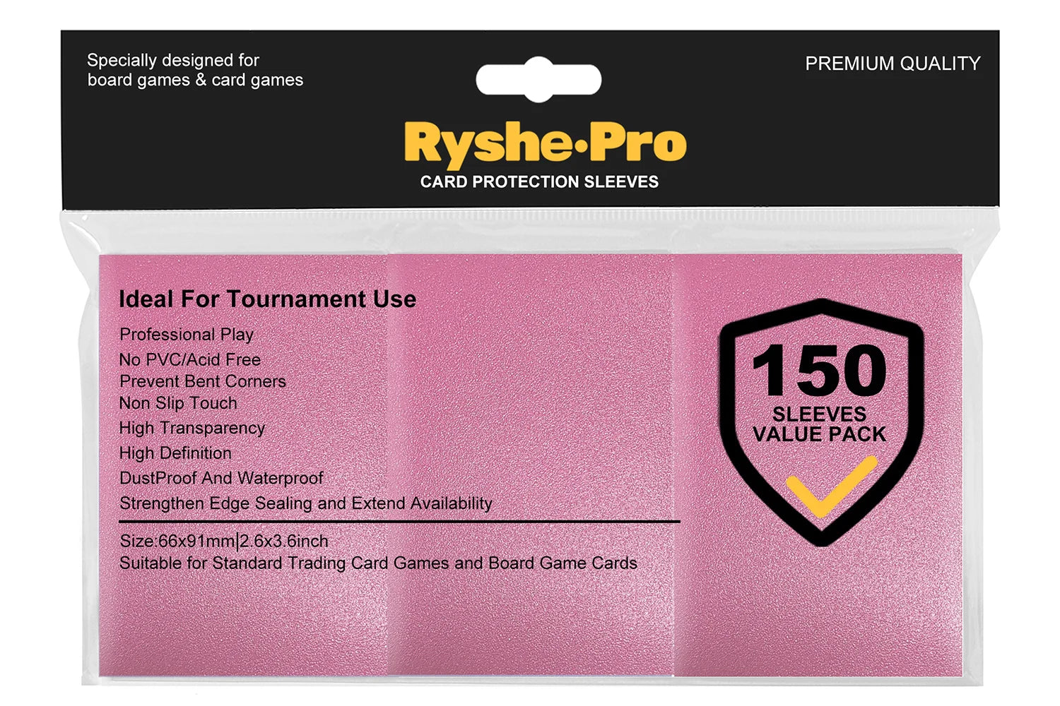 100PCS 66x91mm Matte Standard Size Card Sleeves TCG Trading Cards Protector For Tarot Shield Board Games Magical Cover PKM