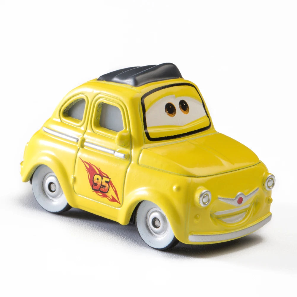 Cars Disney Pixar Cars Lightning McQueen Mater Jackson Storm The King Mater 1:55 Metal Alloy Car Toy Model Toys Children Gifts