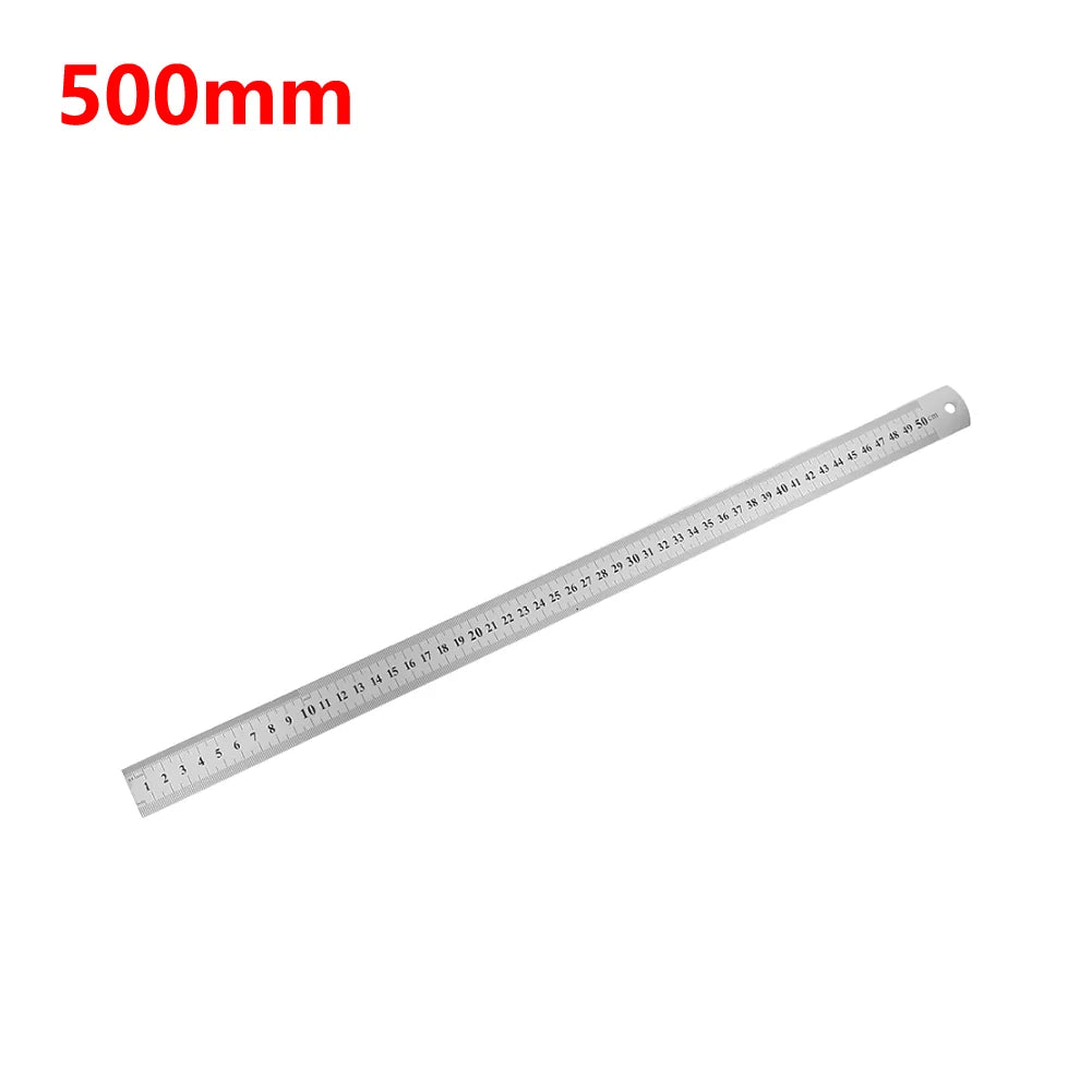 Stainless Steel Metal Straight Ruler Precision Double Sided Precision Measuring Tool Scale Metric Ruler Accessories 15-40cm