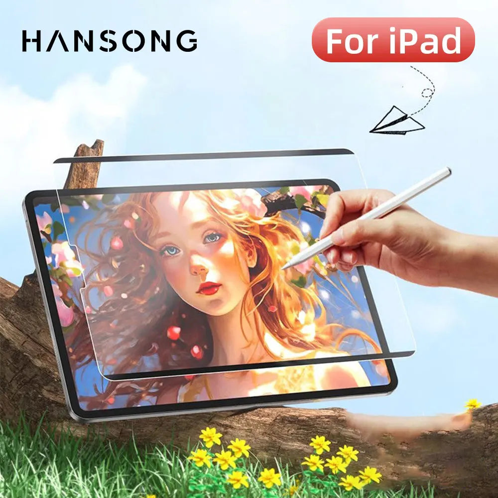 For 2024 iPad Air 11 13 M2 Pro 11 13 M4 Magnetic Paper Feel Film for 10th 9.7 5 6th 10.5 10.2 7 8 9th mini 45 6 Screen Protector