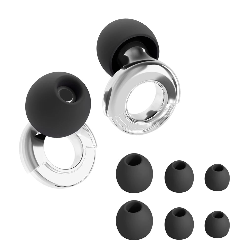 HUAK Silicone Earplugs for Swimming Sleep Noise Cancel Noise Reduction-Soundproof Reduce Disturbances -Quality loop Earplugs