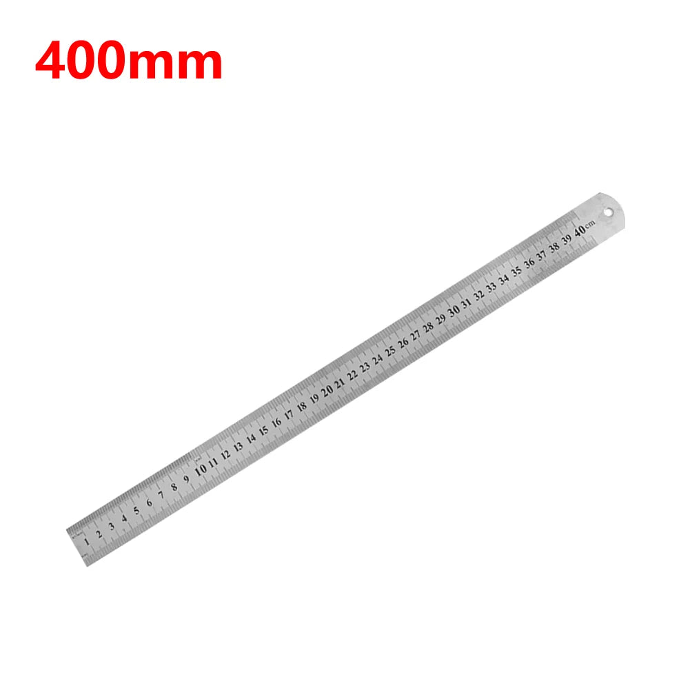 Stainless Steel Metal Straight Ruler Precision Double Sided Precision Measuring Tool Scale Metric Ruler Accessories 15-40cm