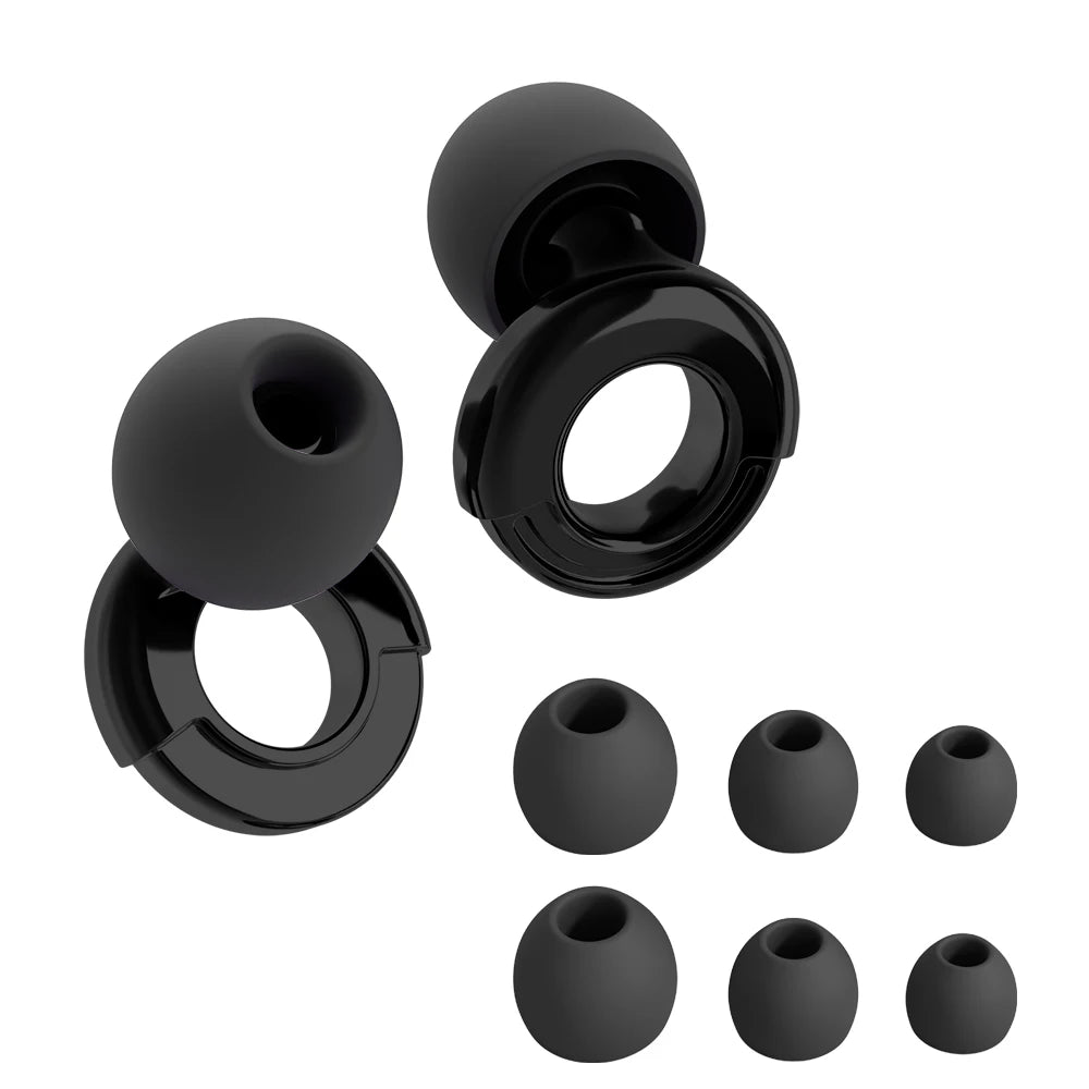 HUAK Silicone Earplugs for Swimming Sleep Noise Cancel Noise Reduction-Soundproof Reduce Disturbances -Quality loop Earplugs