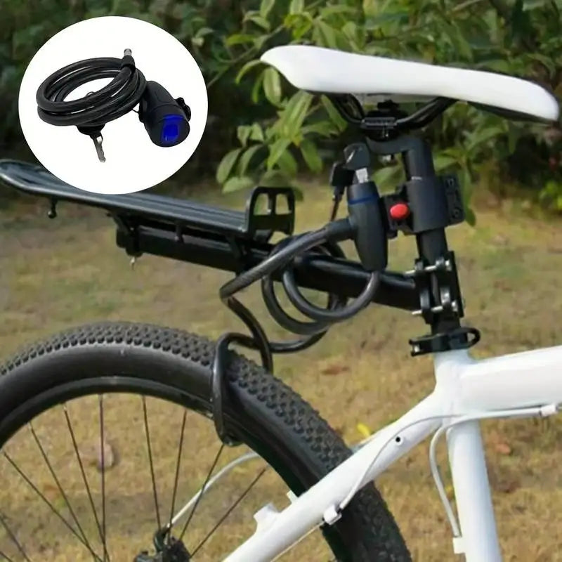 Heavy Duty Motorcycle Chain Lock 80cm Metal Anti Theft Bike Lock with 2 Keys for Maximum Security and Reinforcement of Bicycle